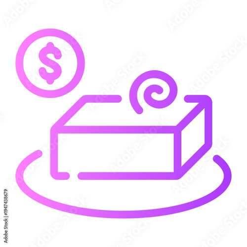 money gradient icon