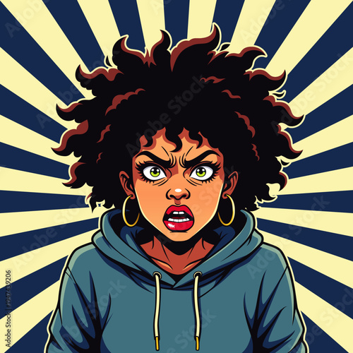 Angry Afro Girl