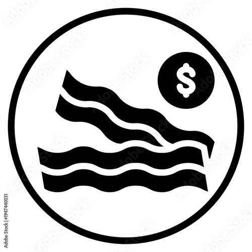 money glyph icon