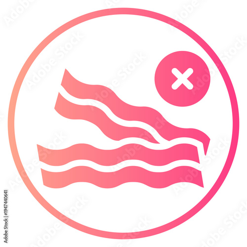 delete gradient icon