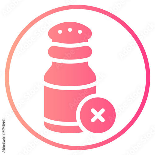 delete gradient icon