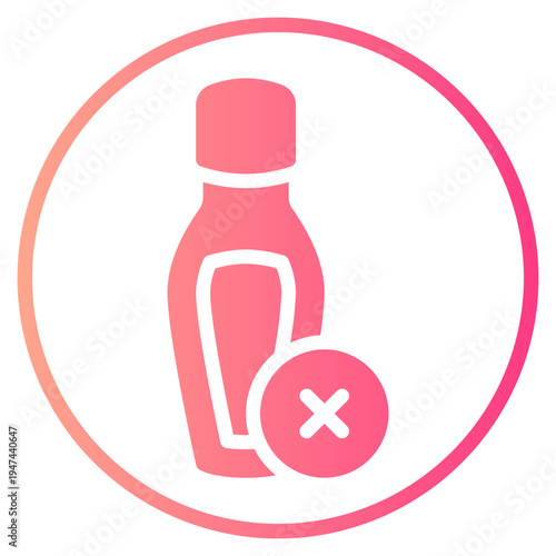 delete gradient icon