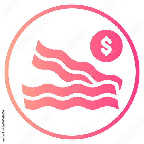 money gradient icon