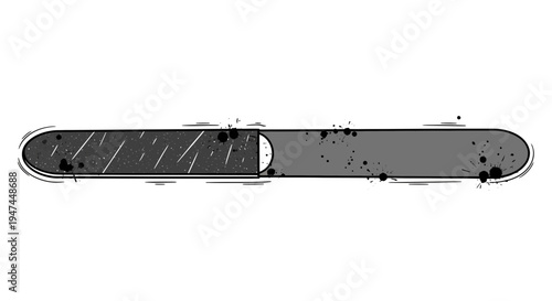 Loading bar with grunge texture and paint splatters