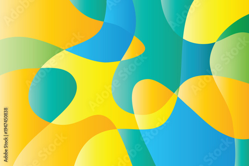 Colorful liquid vector background with smooth flowing curves and vibrant gradients, forming a dynamic abstract pattern perfect for flyers.