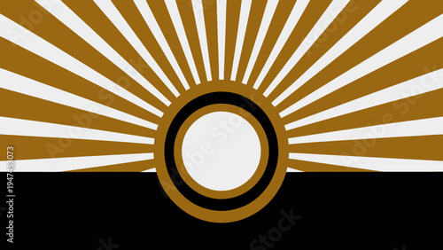 Layered sunburst abstract design in warm cream tones. Clean minimalist poster ideal for modern home decor, lifestyle branding, and Scandinavian-inspired interiors.