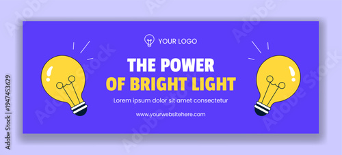 Celebrating The Day Of Light Social Media Cover International Day Of Light Flat Cartoon