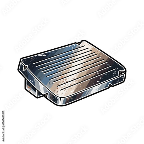 Grill Plate Isolated