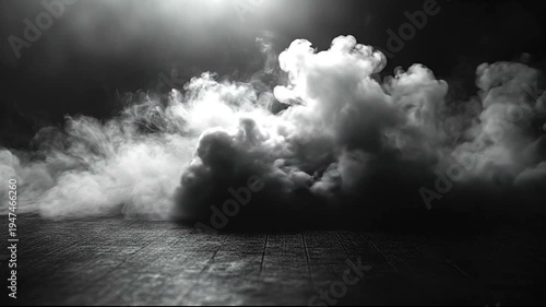 Dramatic Smoke Formation on Dark Surface with Light