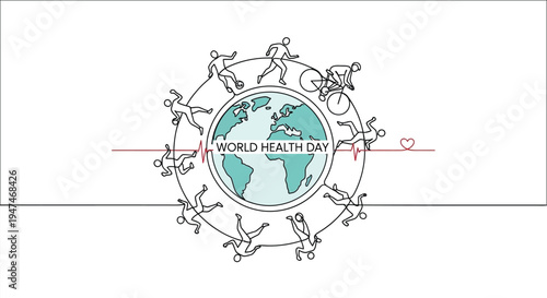 A bicycle carrying earth and flowers celebrates a happy earth day