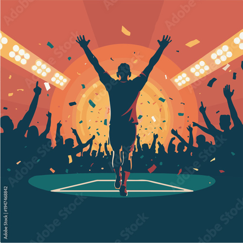 crowded fans football championship goal