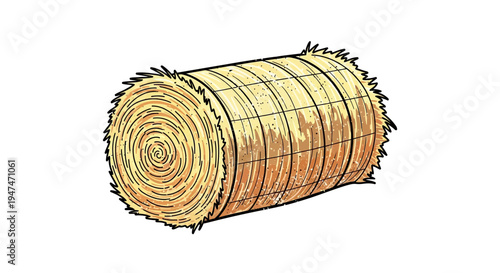 Rolled Hay Bale