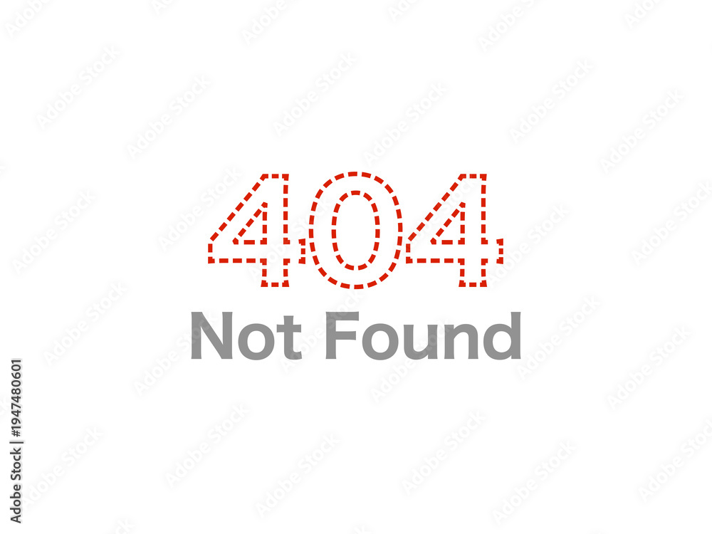 Fototapeta premium 404 Not Found・404エラー表示