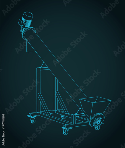 Screw conveyor blueprint