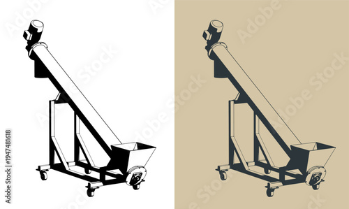 Screw conveyor illustration