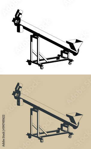 Screw conveyor illustrations