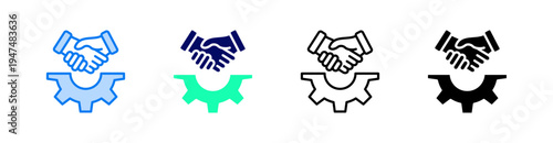 Commitment Multiple Style Icon Set Vector 