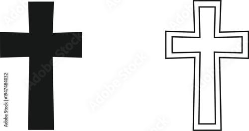 Cross symbol icons Vector
