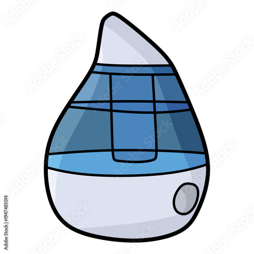 blue and white humidifier electronic device