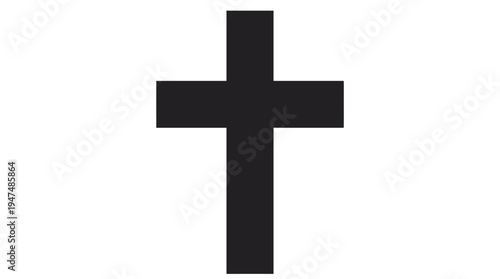 minimalist black cross powerful symbol of faith and spiritual belief