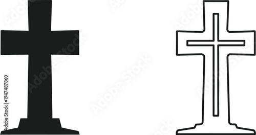 Cross symbol christianity Vector