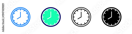 Lock Multiple Style Icon Set Vector 