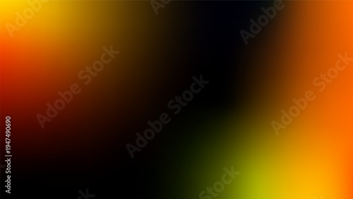 Bright neon glare and prism reflections on dark background. Camera leak effect for photography overlays, retro film and cinema visuals.