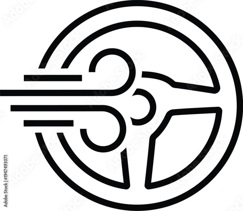 Black and white vector illustration of a target icon symbol representing business concept, legal protection, trademark, and intellectual property design for web and information use