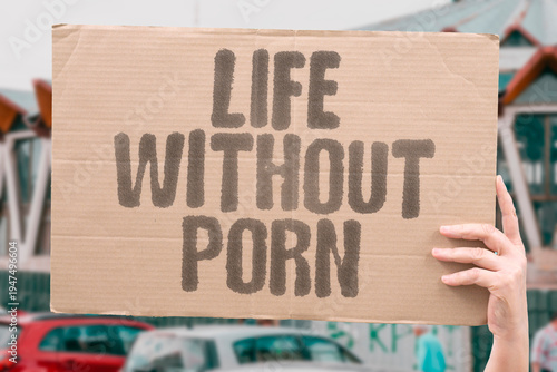 Canvas Print "Life Without Porn" Life without porn gives your brain time to recover and rebalance its natural reward circuits