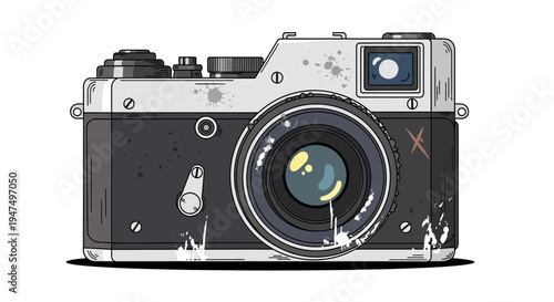 Retro Camera Illustration