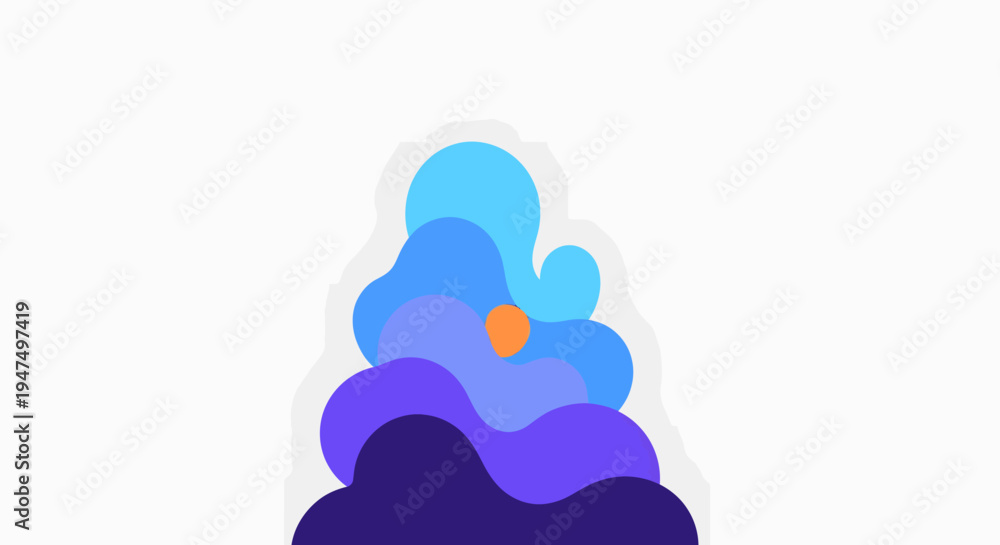 Obraz premium A colorful abstract graphic design element.