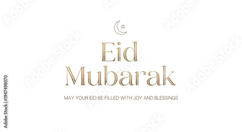 Eid Mubarak Greeting Card Design.