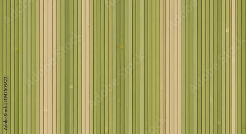 Green and beige striped pattern wooden texture background vertical lines