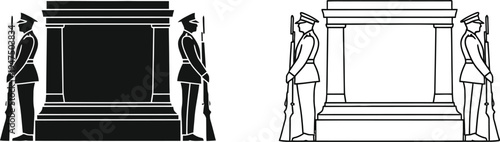 Ancient egyptian architecture facade Vector