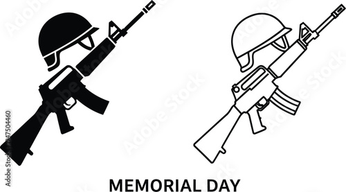 Memorial day soldiers Vector