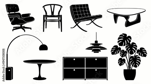 Iconic Mid-Century Modern Furniture and Home Decor Collection
