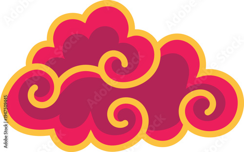 Classic Chinese Cloud Motif Ornament