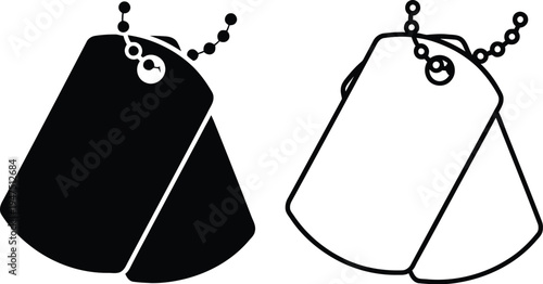 Black and white triangle earrings Vector