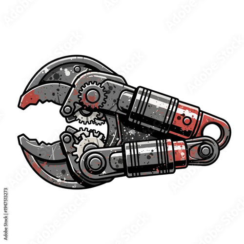 Industrial Grip Pliers with Gears