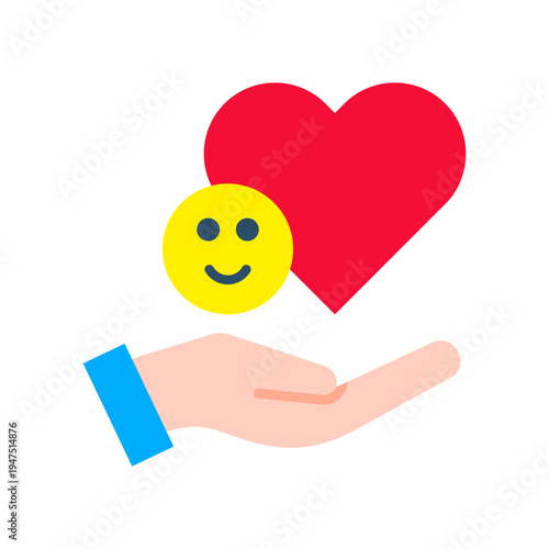 Compassion flat icon