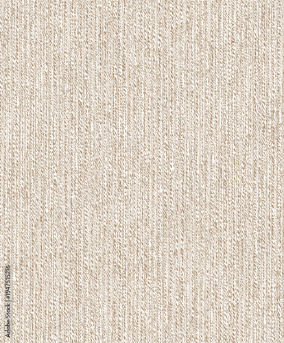 Seamless sophisticated white and beige fabric texture with heavy vertical weave patterns and rustic organic cotton fiber details for background
