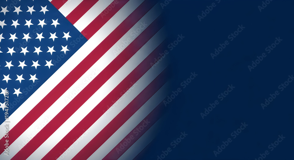 Fototapeta premium Usa flag day celebration american flag history and significance