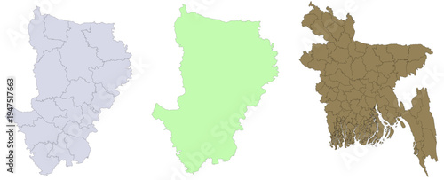 Khulna Division Map of Bangladesh | District Map Khulna Division of Bangladesh