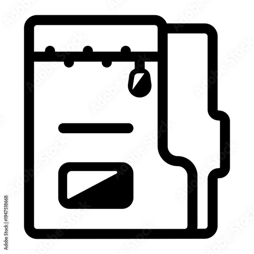 Glyph icon depicting a file compression tool