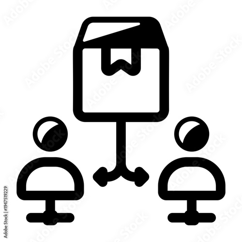 A filled style icon showing reseller