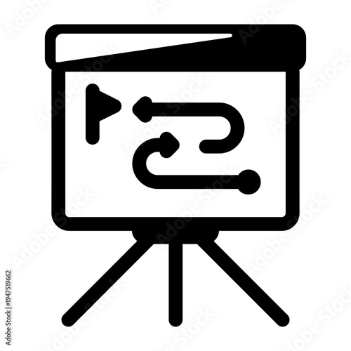 Filled style icon showing competitor map