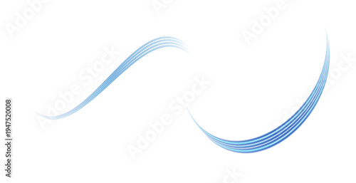 Blue glowing shiny lines effect vector background. Luminous white lines of speed. Light glowing effect.