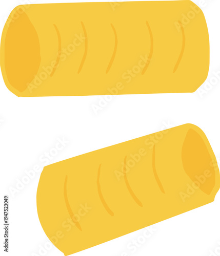cannelloni pasta shape italian cuisine illustration icon for cookbook or restaurant menu 