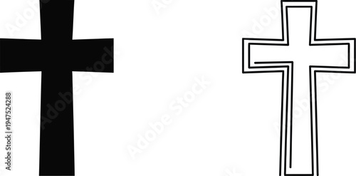 Cross symbol icons Vector