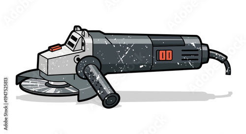 Angle grinder tool vector illustration